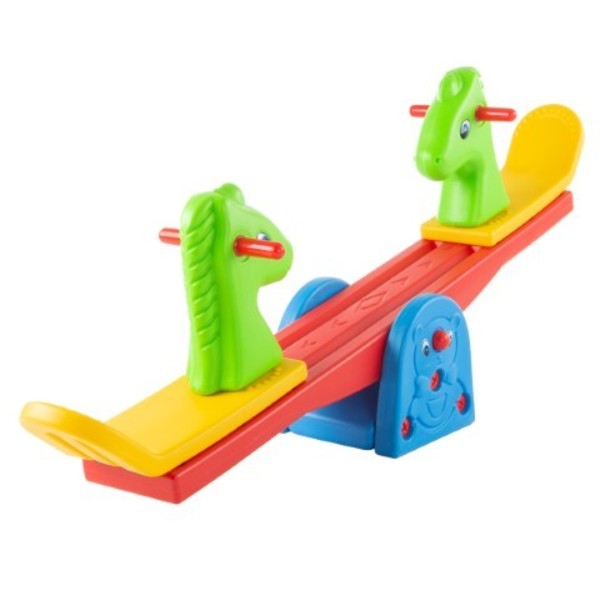 Toy Time Seesaw Teeter Totter Equipment with Easy-Grip Handles for Indoor / Outdoor Rocker Toy | Boys / Girls 143163QMP